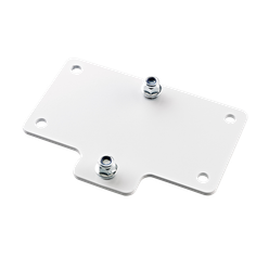 K&M 24357 adapter plate white