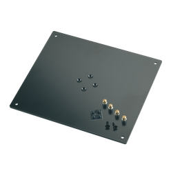 K&M 26792 montageplaat 320x280x5 zwart