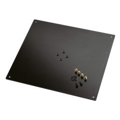 K&M 26792 montageplaat 420x380x5 zwart