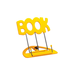 K&M Uni-Boy 'Book' stand 12440-Yellow