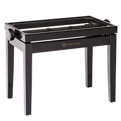 K&M Pianobank-frame 13701-Zwart