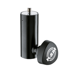 K&M 24521 mounting adapter 3/8" x 12 mm black