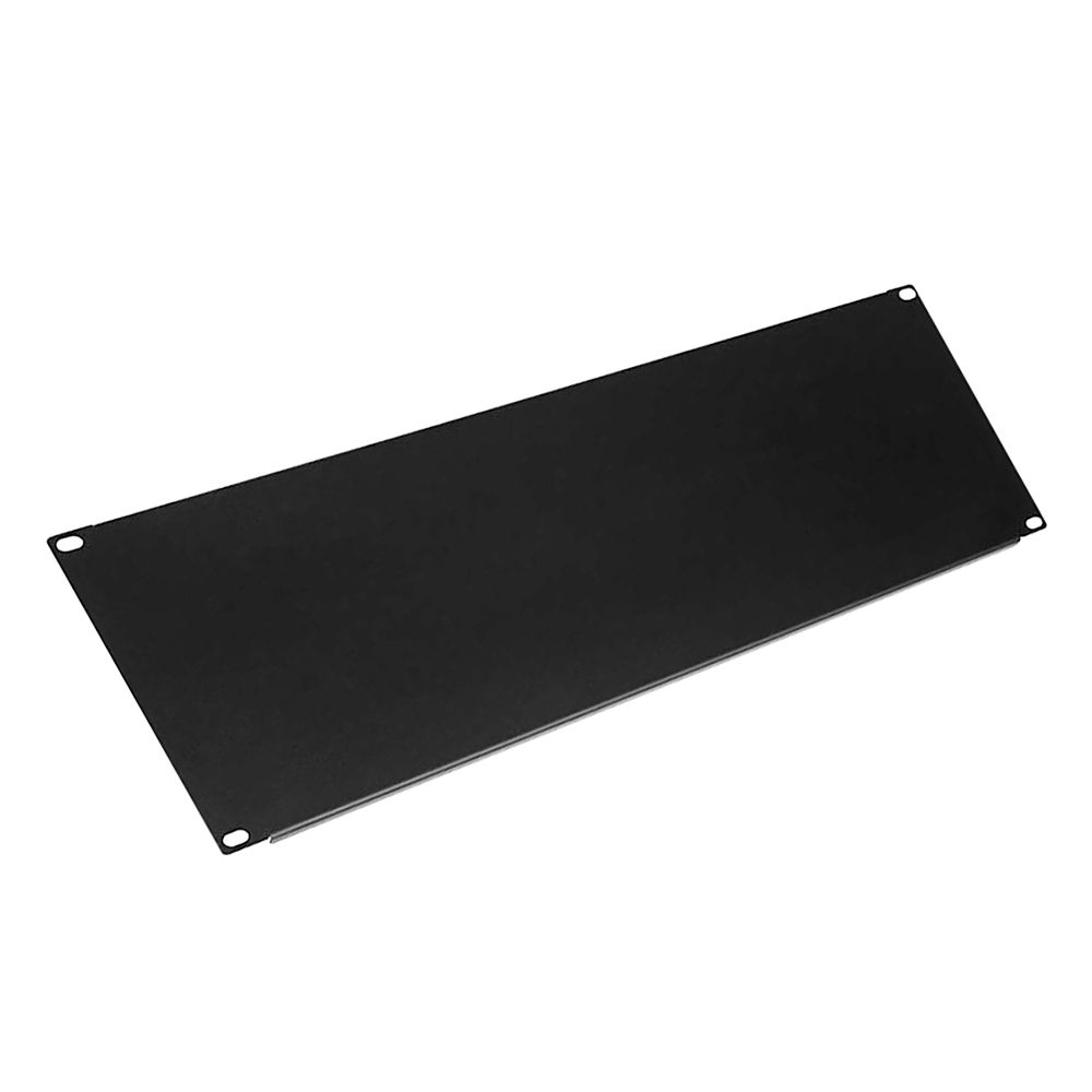 K&M 49424 19" Blende Flanschkante 4HE Aluminium Schwarz