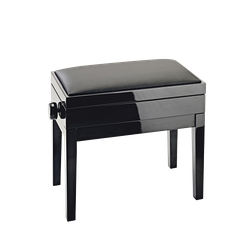 K&M 13951 pianobank hoogglans zwart