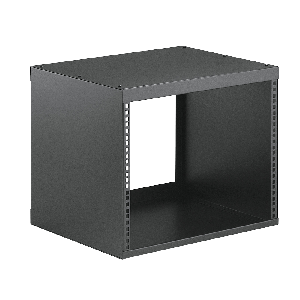 K&M 48240 19" rack 12HE zwart