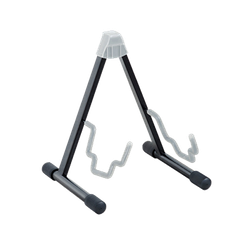 K&M 17570 Duet stand guitar transparent