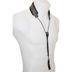 BG O30 Leather strap English horn black