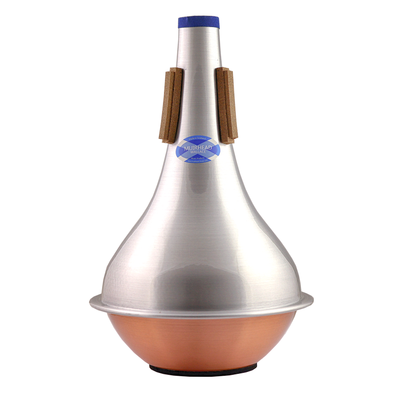 Wallace 352 Straight Dämpfer Bass Posaune Aluminium/Kupfer